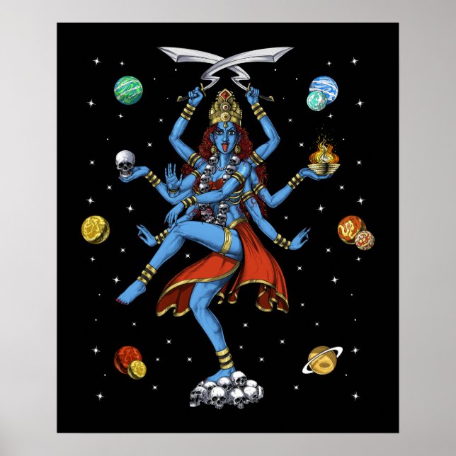 Kali Hindu Goddess Poster (Vorne)