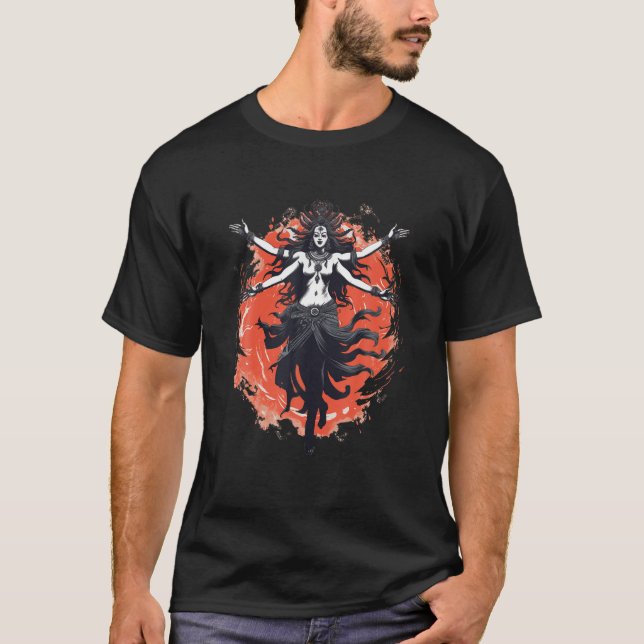 Kali Hindu Goddess T Shirt (Vorderseite)