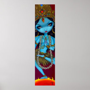 Kali hinteru goddess gothess Art Print Poster