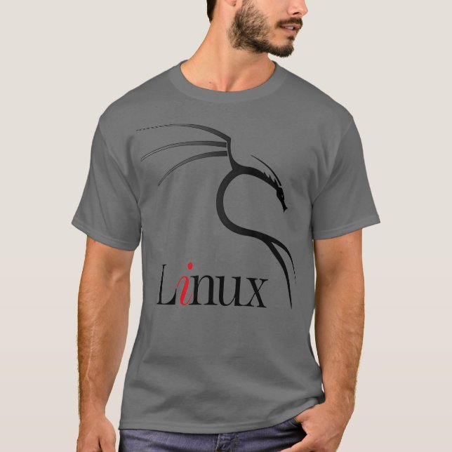 Kali Linu markiert T-Shirt mit Black Dragon Open O (Vorderseite)
