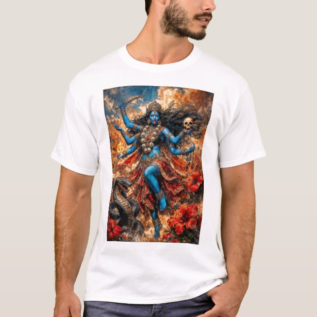 Kali Ma Fantasy Illustration T-Shirt (Vorderseite)