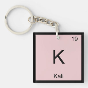 Kali Namenschemie-Element-Periodensystem Schlüsselanhänger