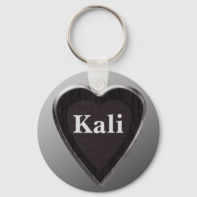 Kali Personalisiert Heart Keychain von 369MyName Schlüsselanhänger (Vorderseite)