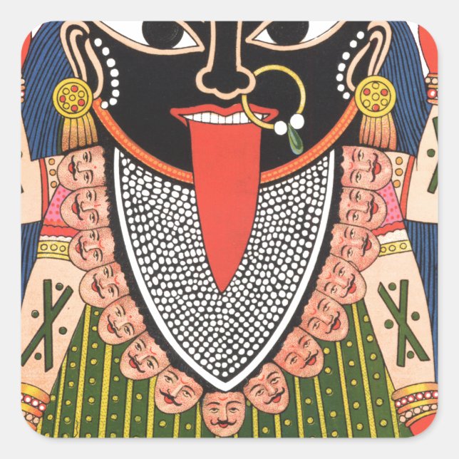 Kali Quadratischer Aufkleber (Vorderseite)