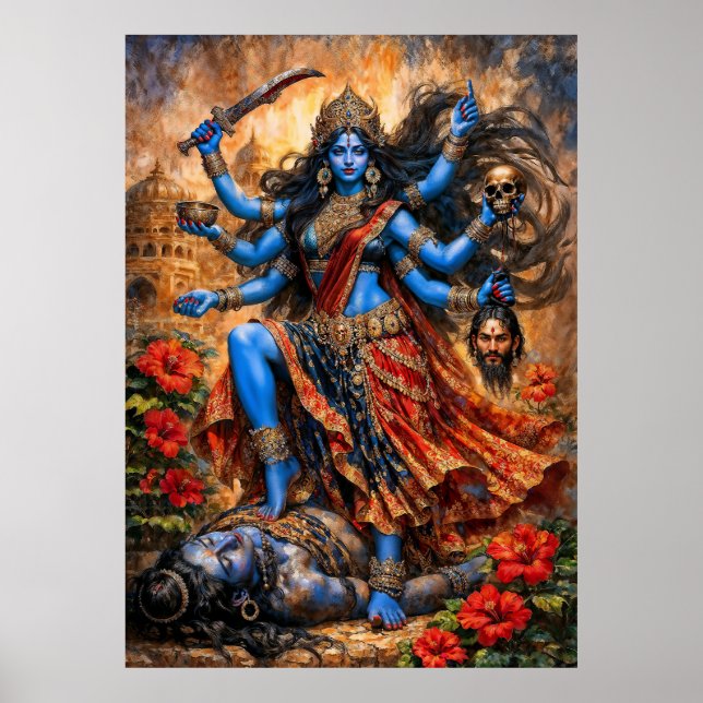 Kali-Tanz auf Shiva Poster (Vorne)