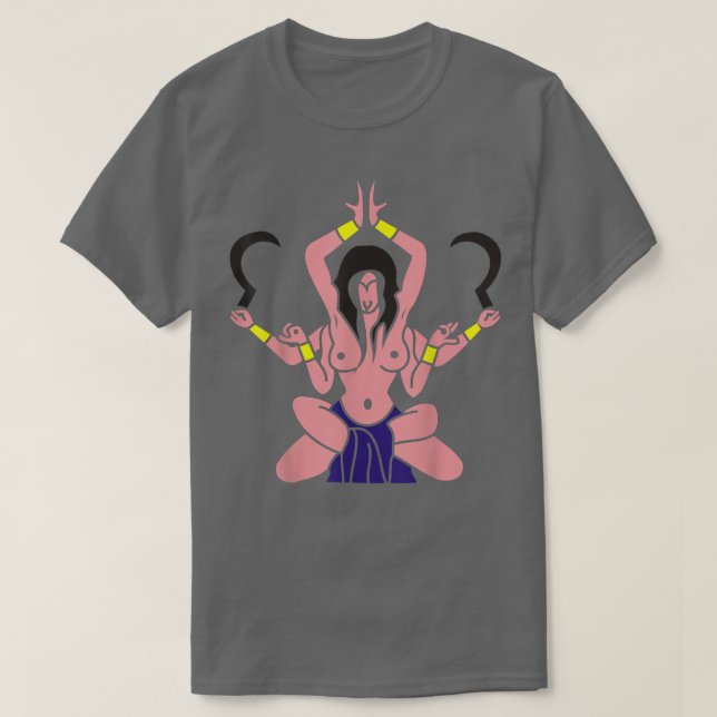 Kali THindu Hinduismus Gods tee (Design vorne)