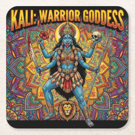 Kali Warrior Goddess Rechteckiger Pappuntersetzer