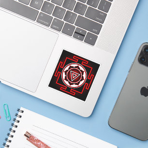Kali Yantra Aufkleber
