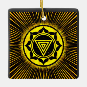 Kali Yantra Golden Rise Pen Keramikornament