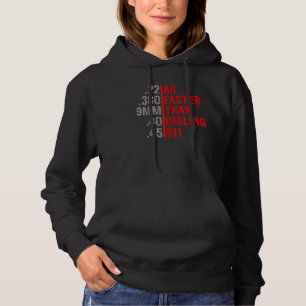 Kaliber schneller als Dialing 911 Ammo Gun Owner Hoodie