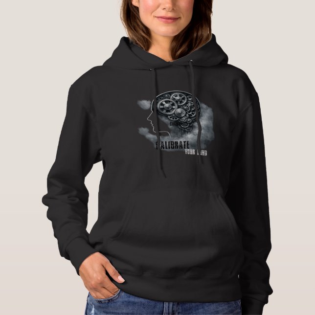 KalibriereDeinenVerstand Hoodie (Vorderseite)