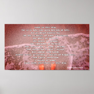 Kalidasa Sanskrit Gedichte bis heute Poster