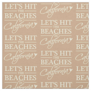 KALIFORNIA BEACHES kundenspezifisches Farbstoff Stoff