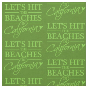 KALIFORNIA BEACHES kundenspezifisches Farbstoff Stoff