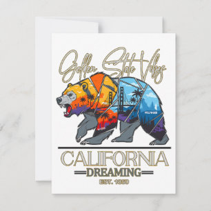 KALIFORNIA DREAMING MITTEILUNGSKARTE
