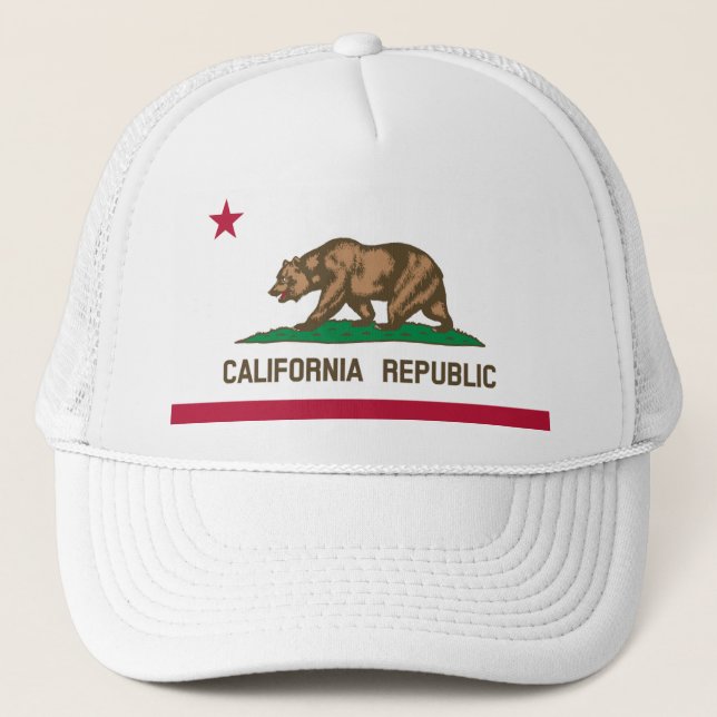 KALIFORNIA FLAG TRUCKERKAPPE (Vorderseite)