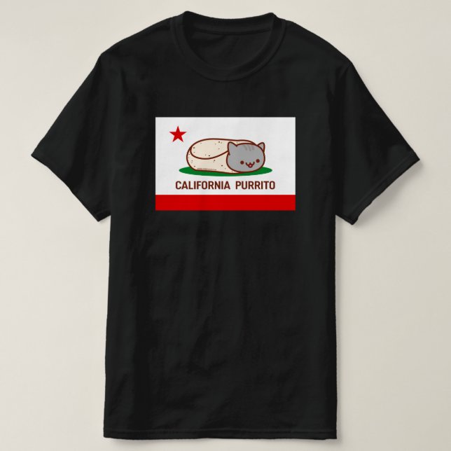 KALIFORNIA PURRITO - Funny Cat Burrito T-Shirt (Design vorne)