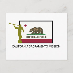 KALIFORNIA SACRAMENTO MISSION LDS CTR POSTKARTE