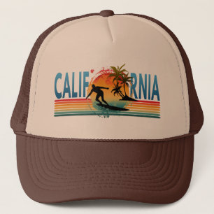 KALIFORNIA SUNSET SOMMERTRUCKHAT TRUCKERKAPPE