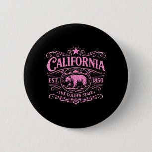 Kalifornien 1850 Bär Vintage SoCal Norcal Los Button