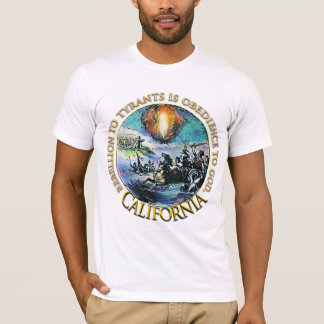 Kalifornien-Aufstands-Tee-Party-T - Shirt
