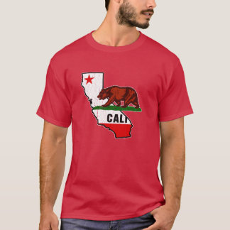 Kalifornien Bärenflagge abgenutzt Vintage-Design O T-Shirt