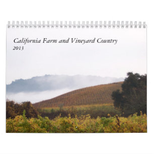 Kalifornien-Bauernhof und Weinberg-Land 2013 Kalender