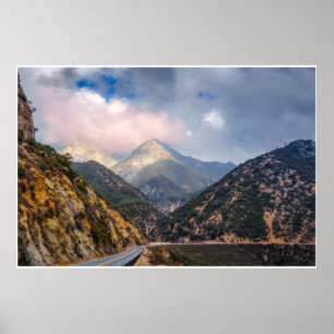 Kalifornien Berglandschaft Foto Wandkunst Druck Poster