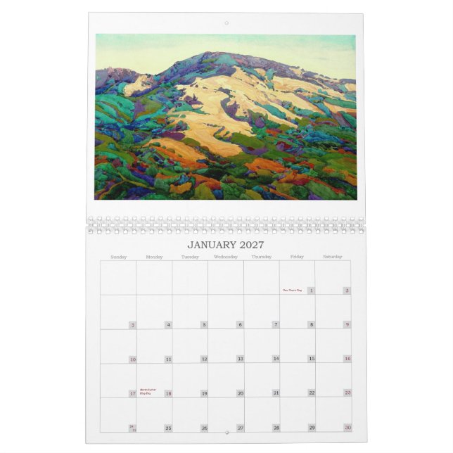 Kalifornien-Bilder durch Robin Purcell, 2010 Kalender (Jan 2027)