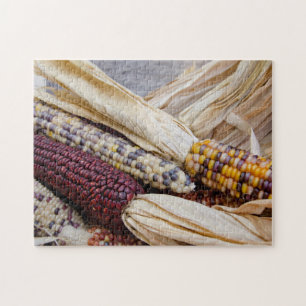 Kalifornien. Bunte Indianermais im Herbst Puzzle
