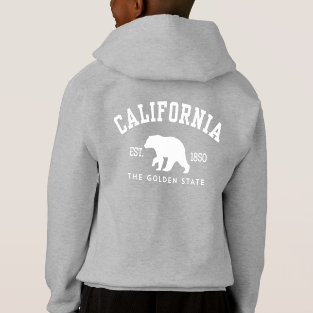 Kalifornien CA Bär Hoodie (Rückseite)