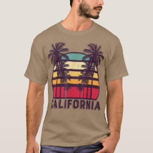 Kalifornien CA Retro 70er Jahre Vintage Skyline Su T-Shirt