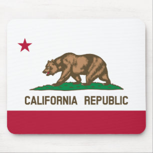 Kalifornien Cali Republik Bärenflagge, US-Bundesst Mousepad