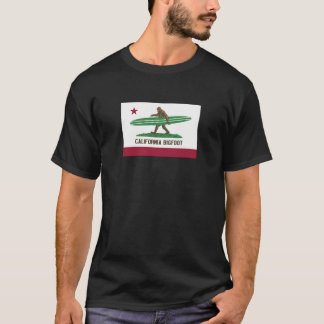 Kalifornien, das Bigfoot Longboard surft T-Shirt