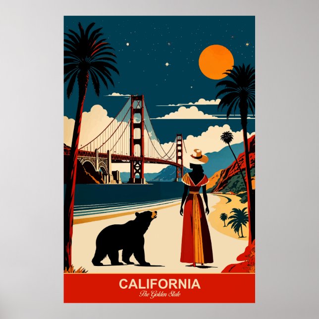 Kalifornien: Das Golden Staat Travel Poster (Vorne)