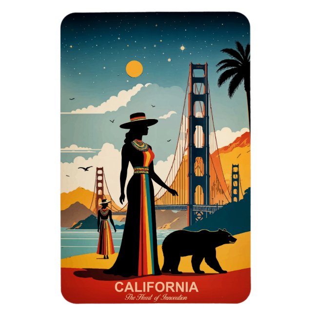 Kalifornien: Das Herz der Innovation flexibel Magnet (Vertikal)