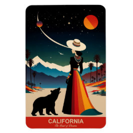 Kalifornien: Das Land der Träume flexibel Magnet