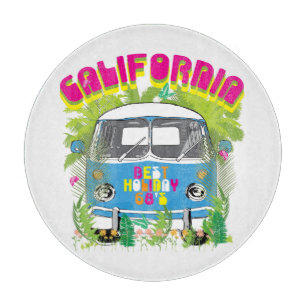 Kalifornien, das Van surft Schneidebrett