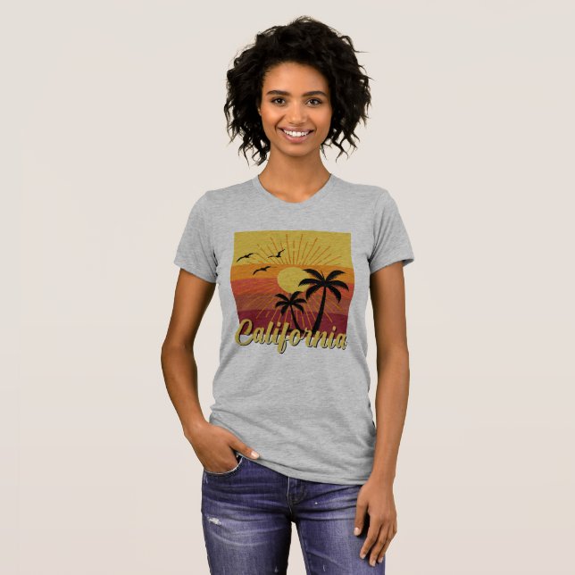 Kalifornien-Design - Frauen-Bella+Leinwand-Slim-Fi T-Shirt (Vorne ganz)
