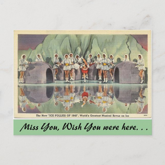 Kalifornien, Die Eisfalten von 1940 Postkarte (Vorderseite)