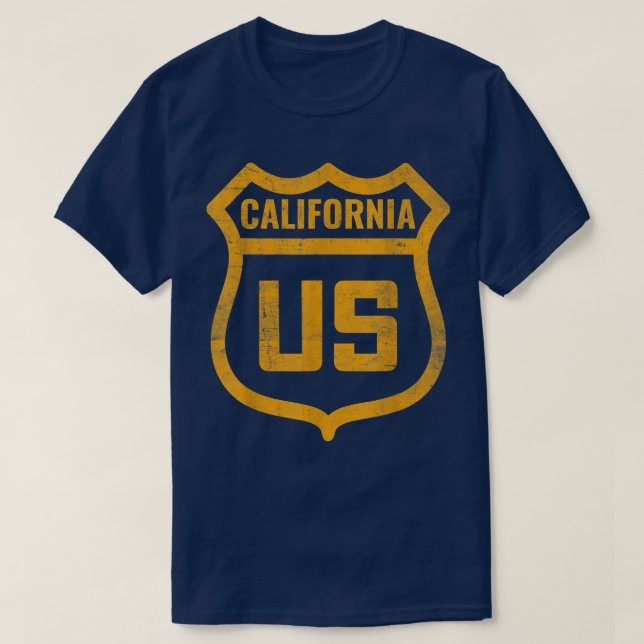 Kalifornien - Die US-Autobahn hat einen verwittert T-Shirt (Design vorne)