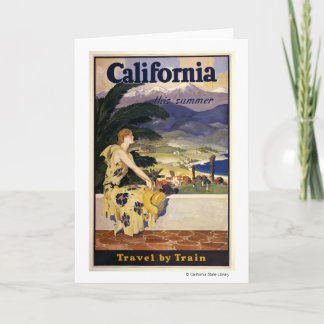 Kalifornien diesen Sommer. Fahrt mit dem Zug Karte