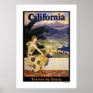 Kalifornien diesen Sommer. Reiseplaner Poster