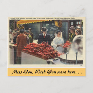 Kalifornien, Fishermans's Wharf Postkarte