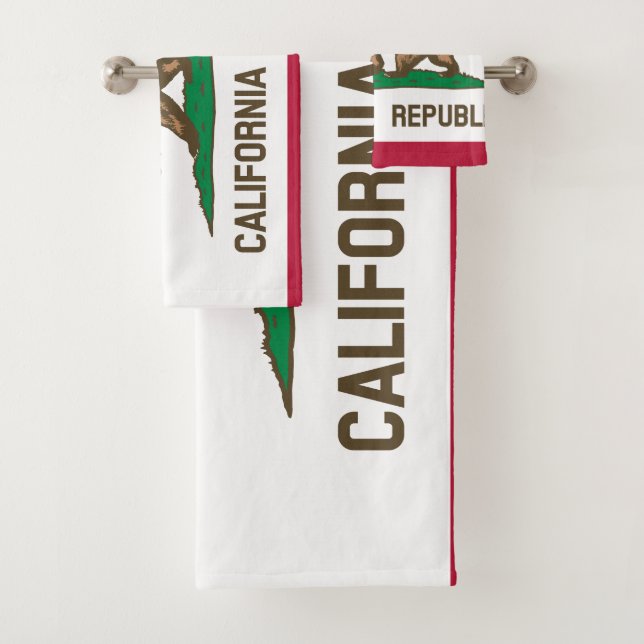 KALIFORNIEN-FLAGGE BADHANDTUCH SET (Insitu)