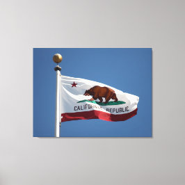 Kalifornien-Flagge Leinwanddruck