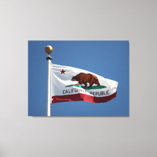 Kalifornien-Flagge Leinwanddruck
