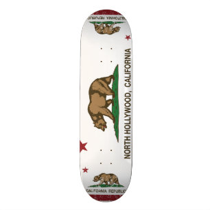 Kalifornien-Flagge Nordhollywood Skateboard