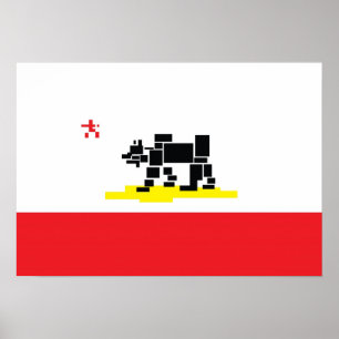 Kalifornien-Flagge Poster