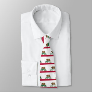 Kalifornien-Flaggenmuster-Schlips-Geschenkidee für Krawatte